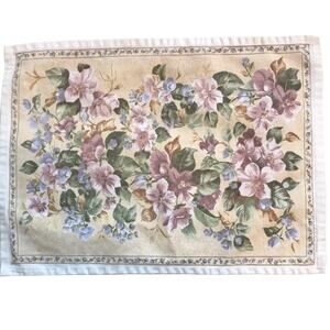 Shabby Chic Pure Cotton Floral Placemats (4). OS